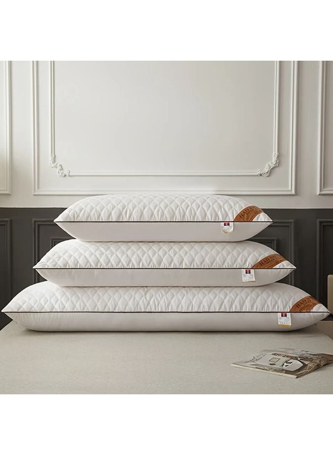 Premium Body Pillow White 20x40 Inch Soft Quilted Core for Neck Support Back Side Sleepers Machine Washable - Image 1